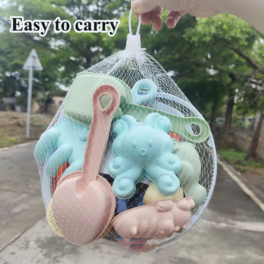 11/5/1 PCS Beach Sand Play Water Set Folding Bucket Summer Toys for Children Kids Outdoor Game Sandbox Accessories Color Random