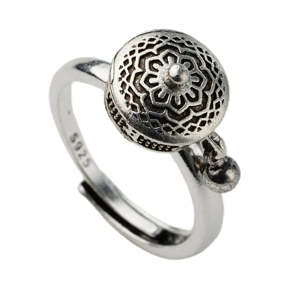 Retro Traditional Anxiety Relief Adjustable Fidget Jewelry Women Gift Rotate Freely anti Stress Anxiety
