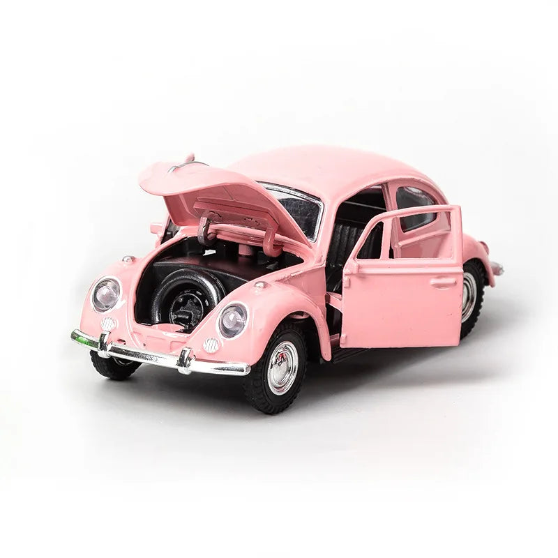 Retro Alloy Classic Car Model 1:32 Scale Pull Back Diecast & Toys Vehicle Simulation Car Model Decor for Kids Boys Gifts