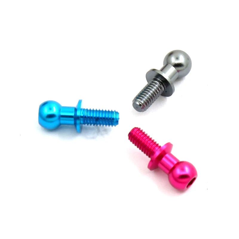 10Pcs M3 Metal Hex Ball Head Screws for Tamiya TT01 TT02 Sakura D5 1/10 RC Drift Car Spare Parts Universal