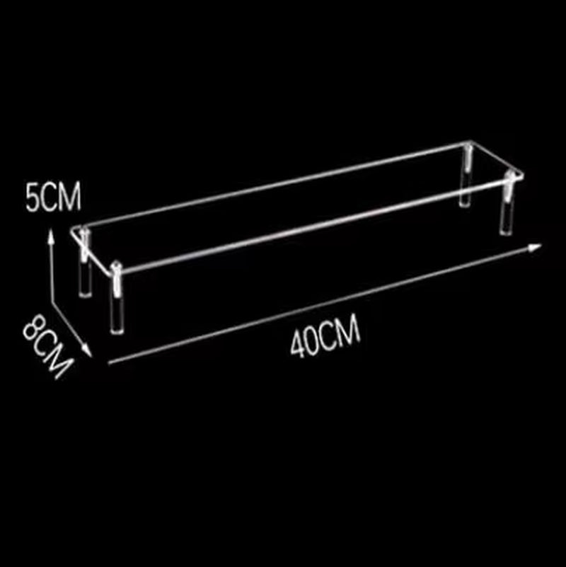 1-4 Tier Acrylic Display Stand Durable Display Rack for Cupcake Perfume Doll Transparent Trapezoidal Blind Box Storage Shelf