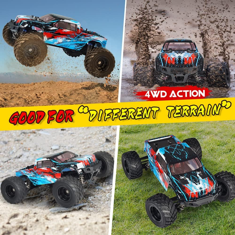 1:12 Scale Large RC Cars 40+ Kmh Speed Remote Control Truck 4X4 for 14+ Adult
