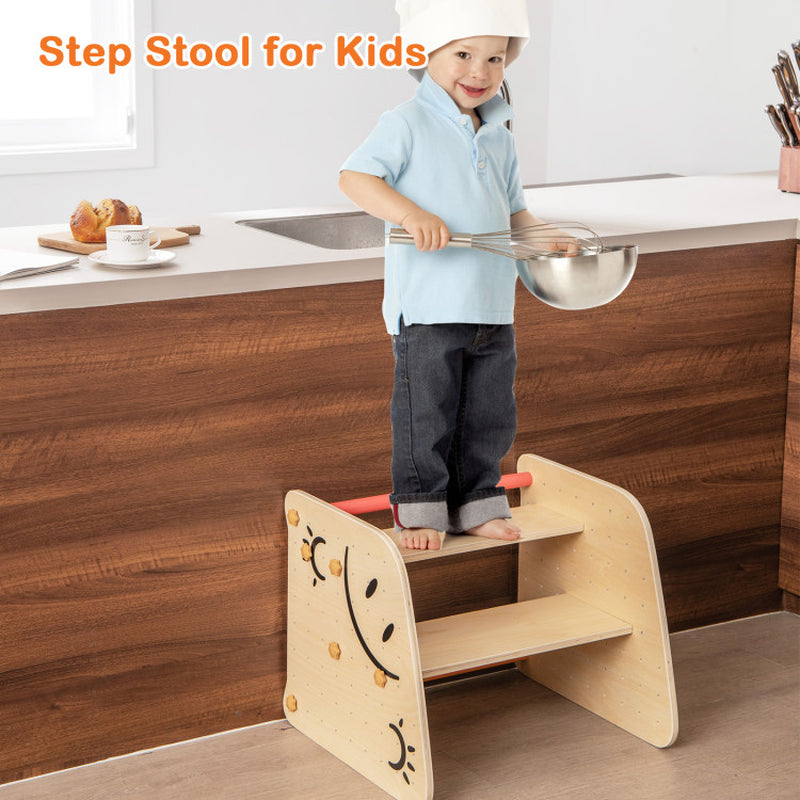 Wooden Climbing Toy Triangle Climber Set with Seesaw