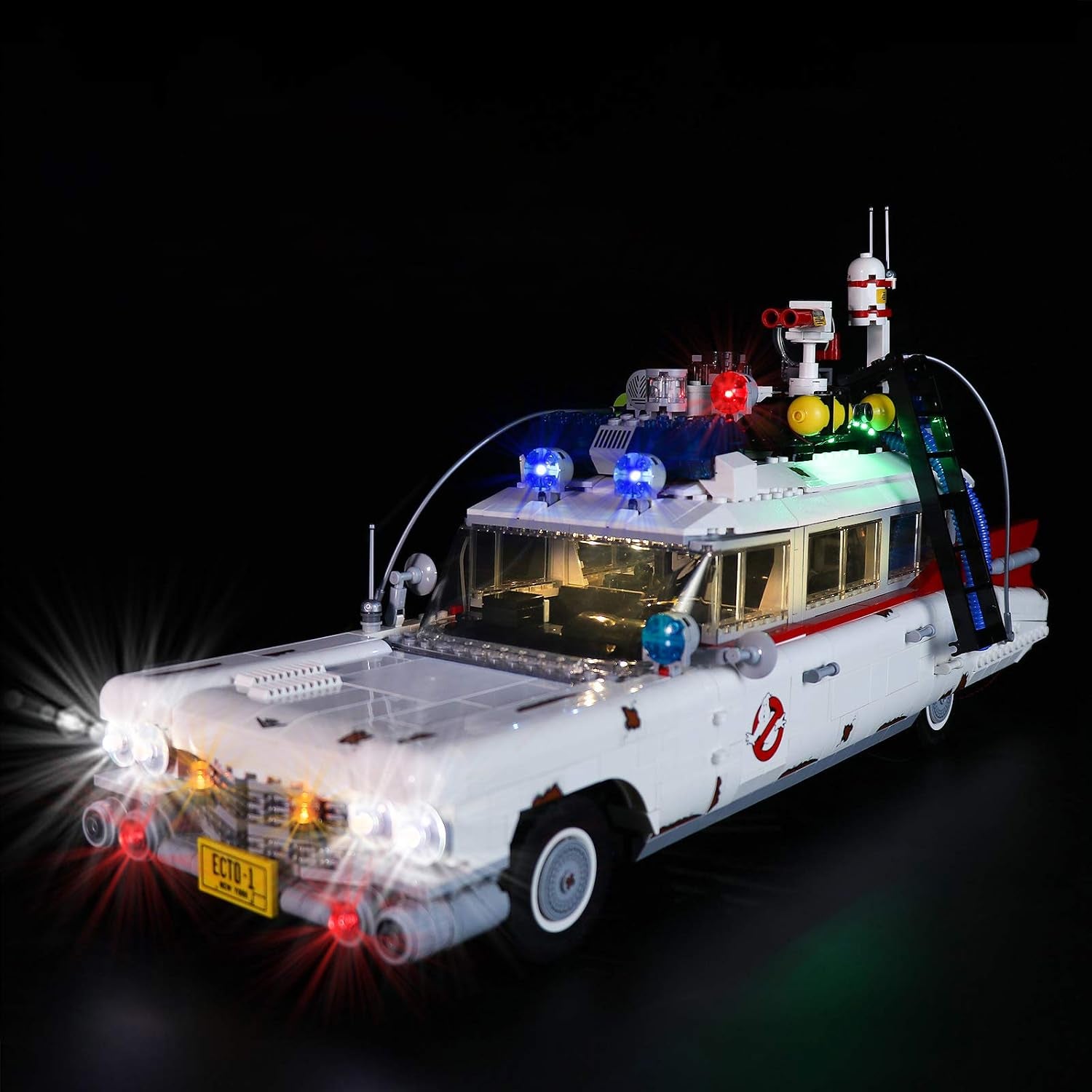 Led Lighting Kit for (Ghostbusters ECTO-1) Building Blocks Model-Light Set Compatible with Lego 10274 (NOT Included the Lego Sets)