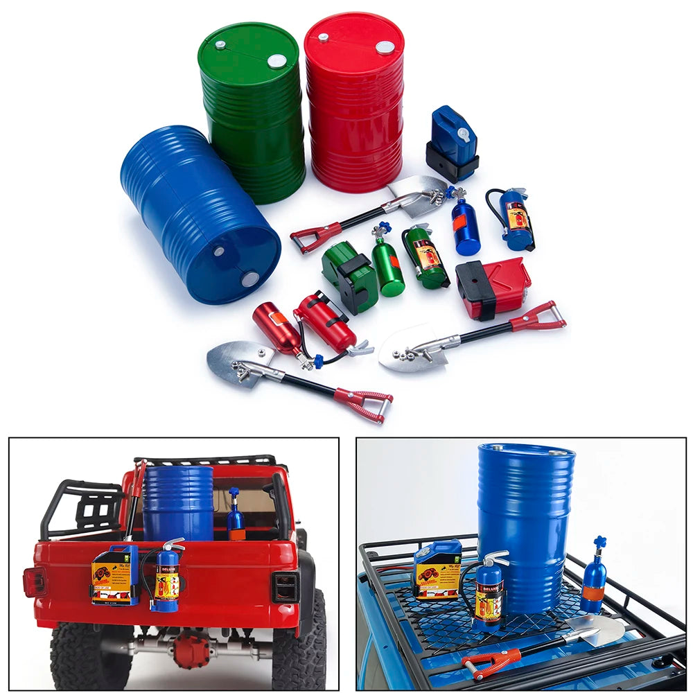 RC Car Simulated Decoration Tools Accessories Mini Toys for 1/10 RC Crawler Axial SCX10 90046 TRX4 TRX6 6X6