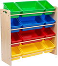 Kids Toy Organizer and Storage Bins, Natural/Primary