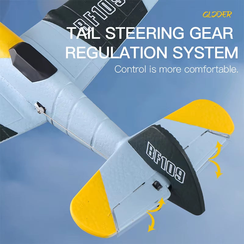 RC Plane BF109 Professional 2.4G Radio Remote Control Airplane EPP Foam Aircraft Glider Flying Model Toys for Children Gifts