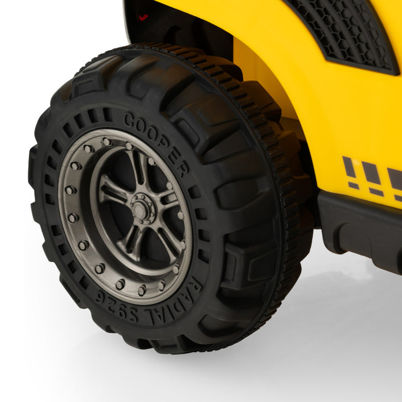 12V Kids Ride on Construction Tractor with Electric Adjustable Bucket