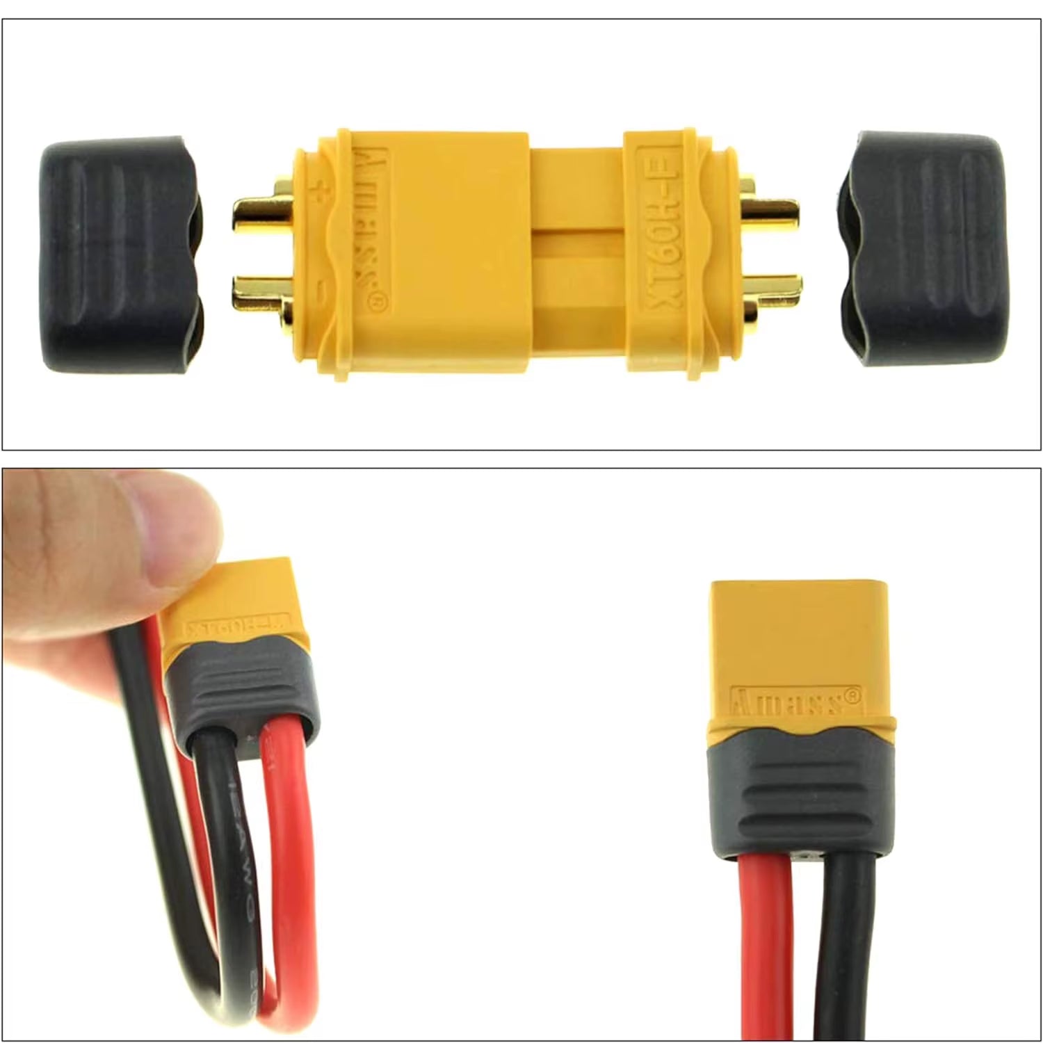 5Pairs XT60H Connector Plug with Sheath Housing Female / Male XT60 Plug for RC Lipo Battery Cars Fpv Drones Airplane