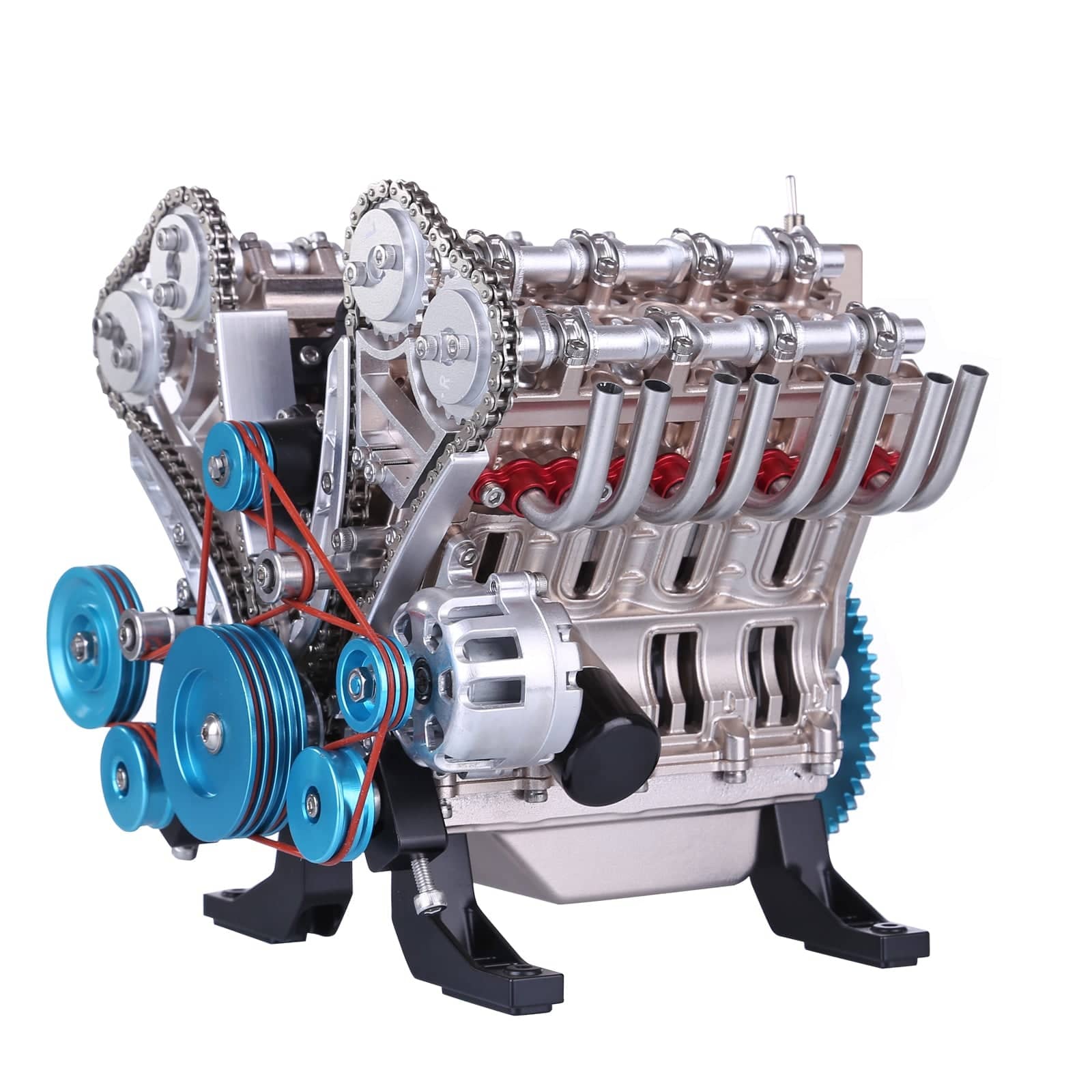 Teching V8 Mechanical Metal Assembly DIY Car Engine Model Kit 500+Pcs Educational Experiment Toy