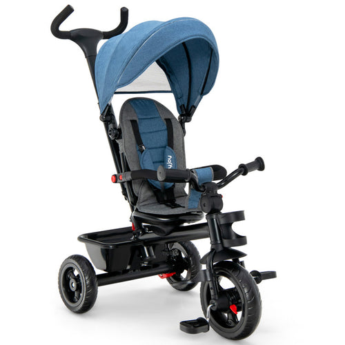 4-In-1 Baby Tricycle Toddler Trike with Convertible Seat