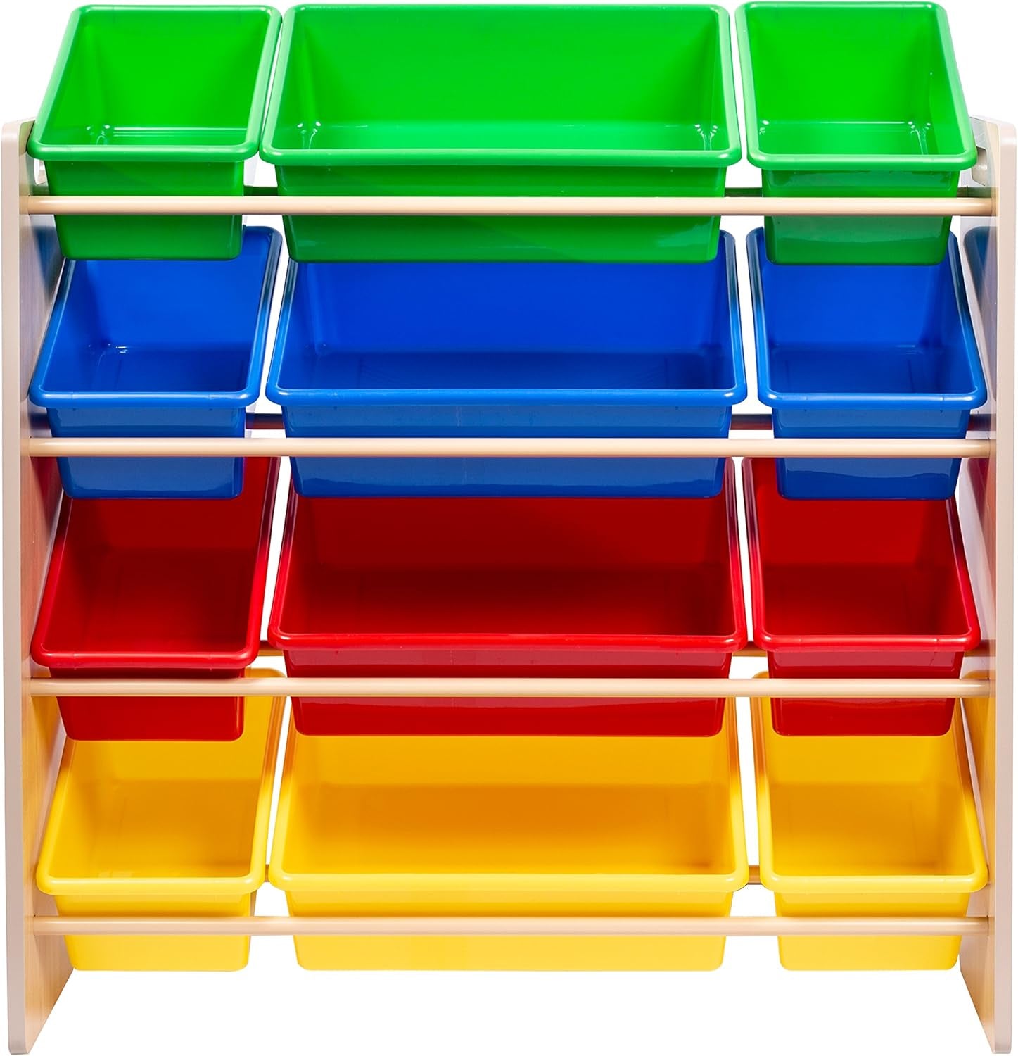 Kids Toy Organizer and Storage Bins, Natural/Primary