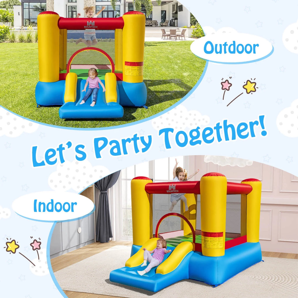 Inflatable Bouncer Kids Slide Bounce House for Indoor Outdoor (Blower NOT Included)