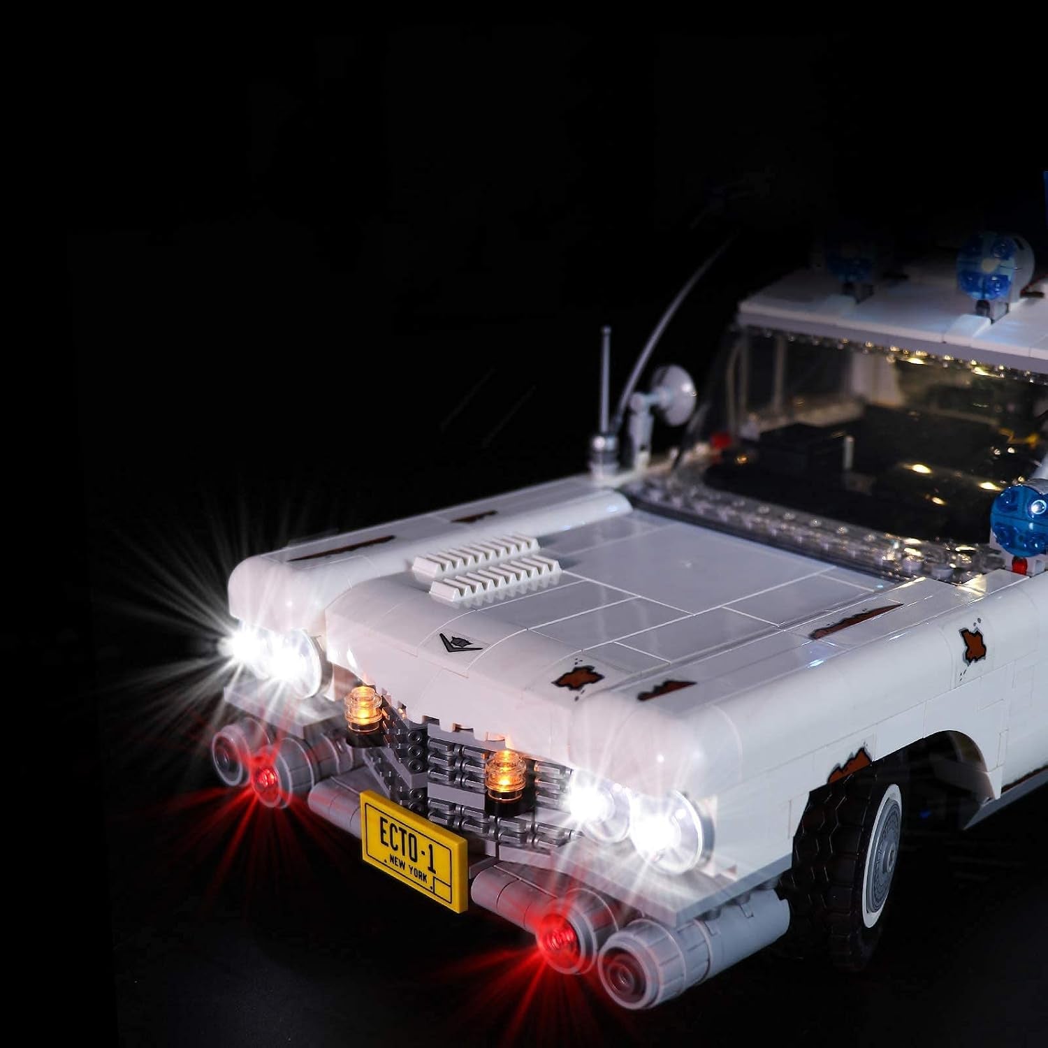 Led Lighting Kit for (Ghostbusters ECTO-1) Building Blocks Model-Light Set Compatible with Lego 10274 (NOT Included the Lego Sets)