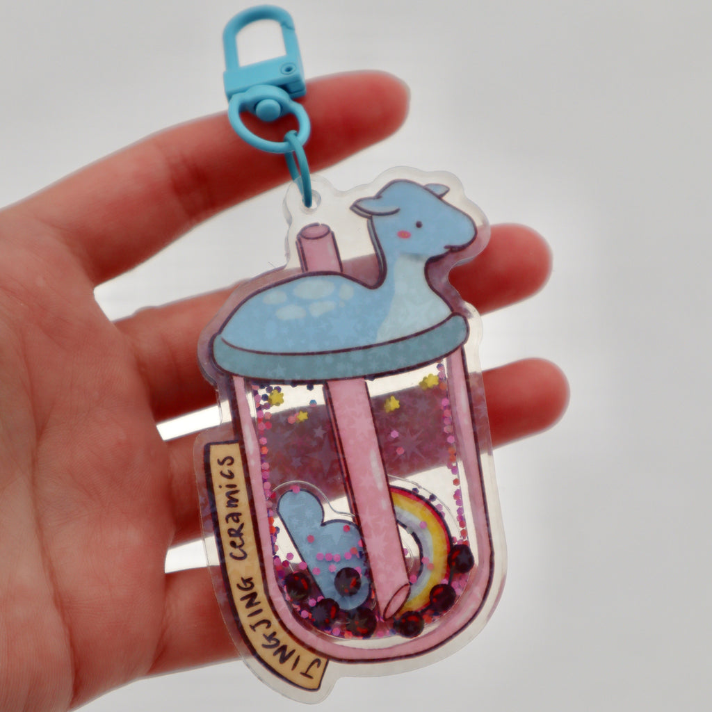 Lochness Monster Boba Keychain🧋