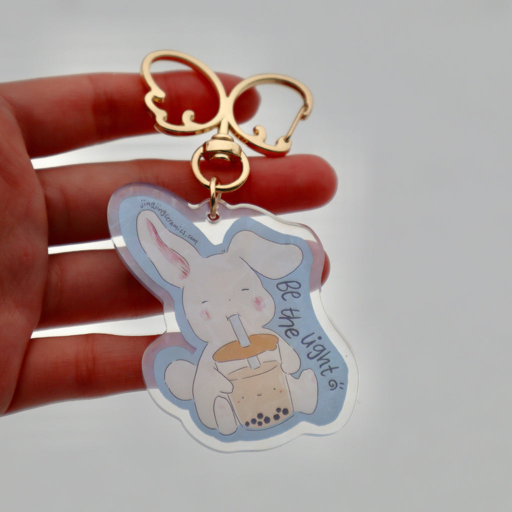 Be the Light Bunny Keychain