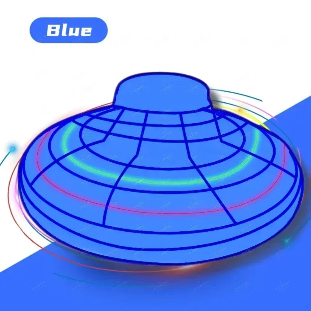 Magic Flying Helicopter Spinner Fingertip Upgrade Flight Gyro Fly Orb Hover Ball Mini Dron Aircraft Toys LED Type Toy Kids Gifts