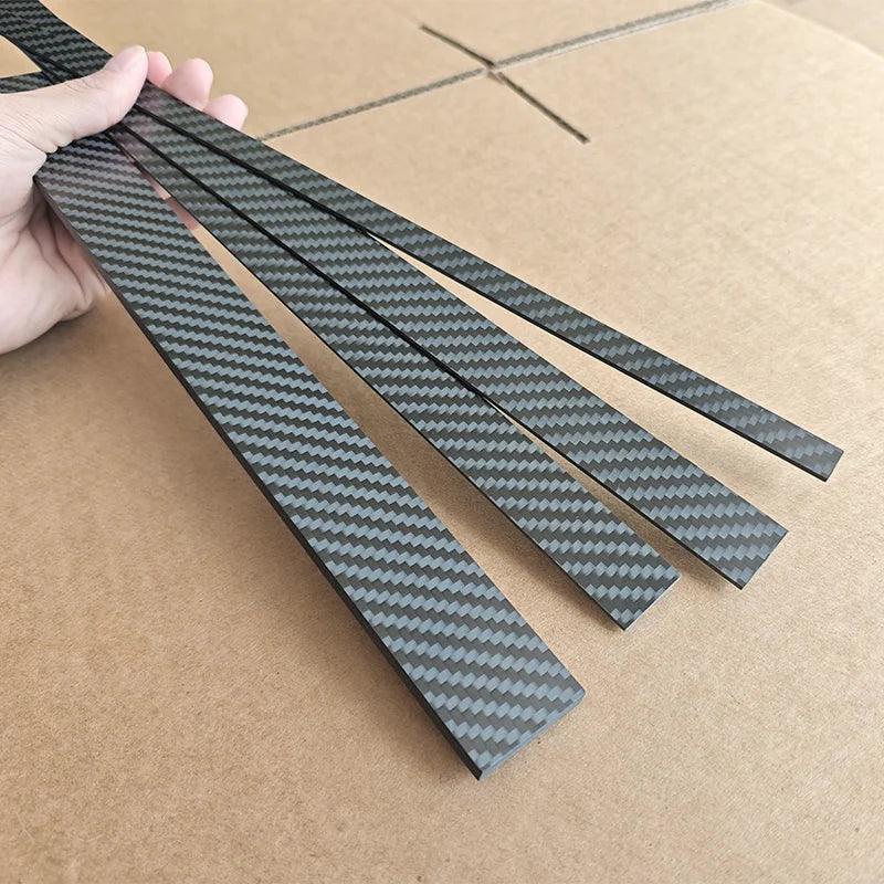 1Pcs 3K Carbon Fiber Sheet Thickness 0.2-6Mm High Strength Carbon Fiber Board Carbon Strip Carbon Flat Strip Can Be Customized