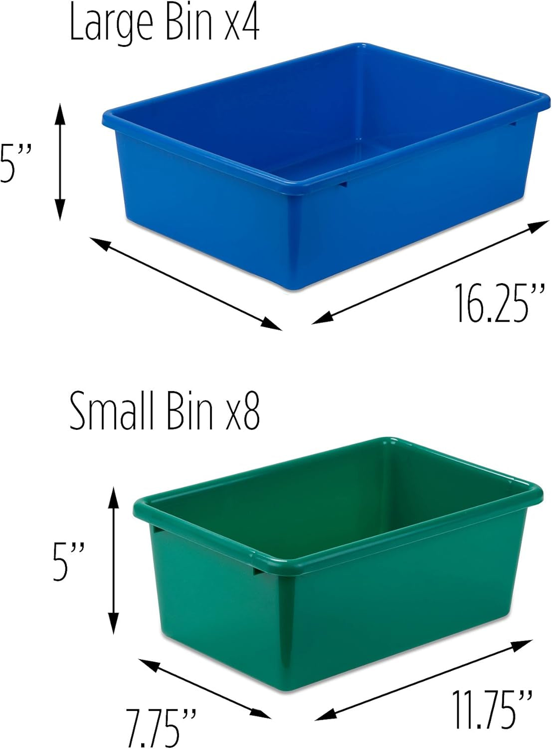Kids Toy Organizer and Storage Bins, Natural/Primary