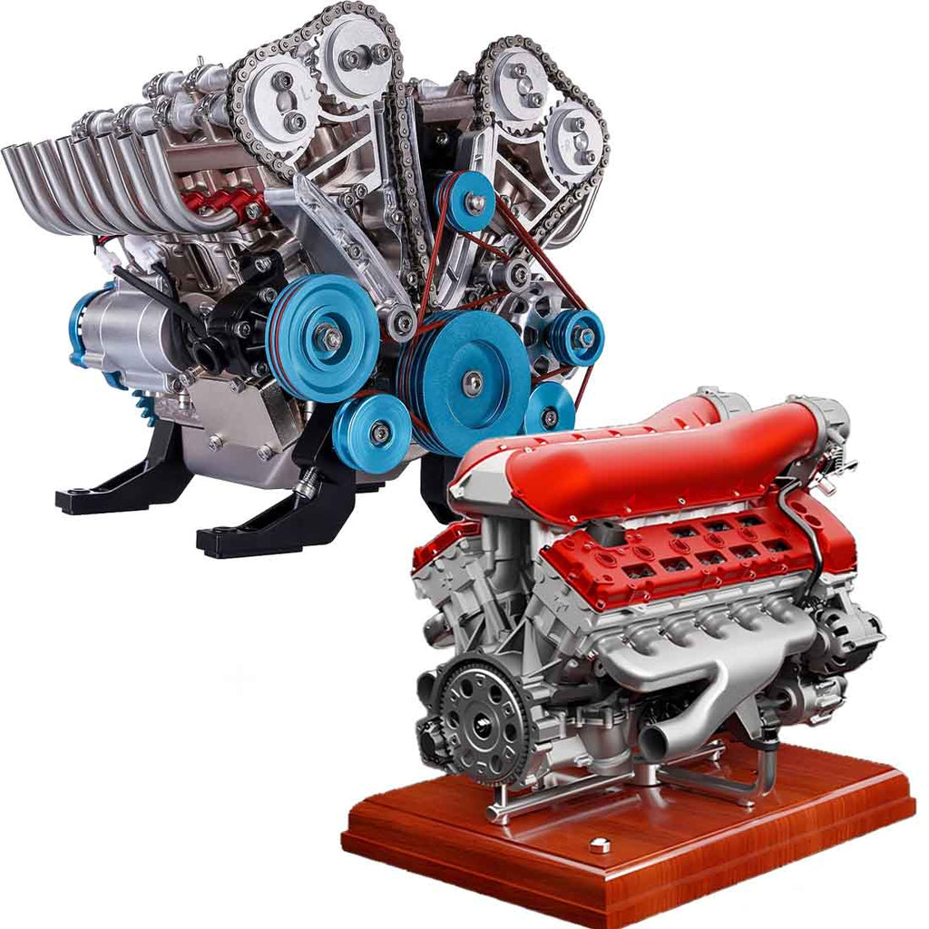 Teching V8 Mechanical Metal Assembly DIY Car Engine Model Kit 500+Pcs Educational Experiment Toy