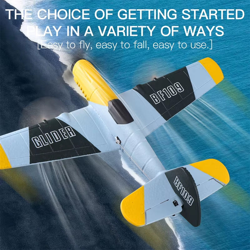 RC Plane BF109 Professional 2.4G Radio Remote Control Airplane EPP Foam Aircraft Glider Flying Model Toys for Children Gifts
