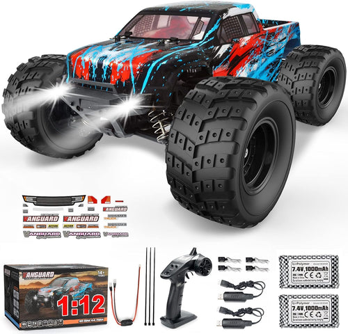 1:12 Scale Large RC Cars 40+ Kmh Speed Remote Control Truck 4X4 for 14+ Adult