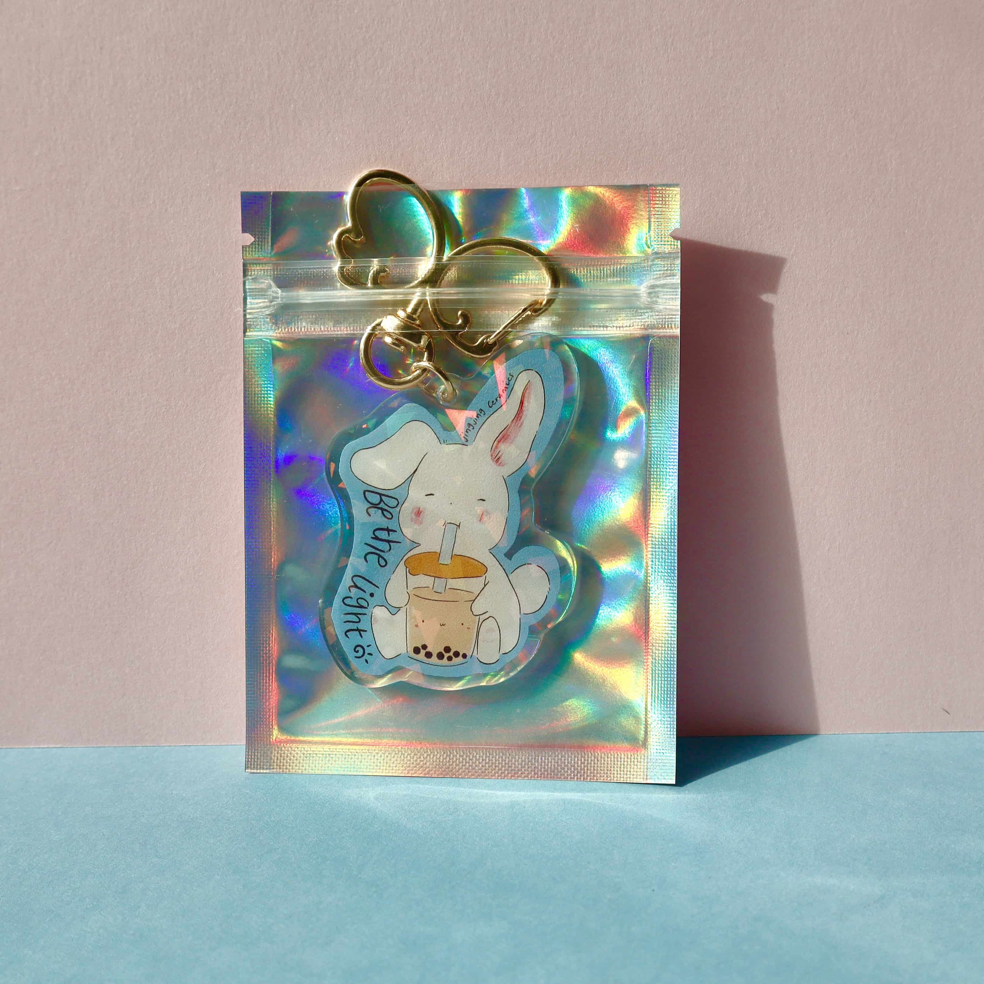 Be the Light Bunny Keychain