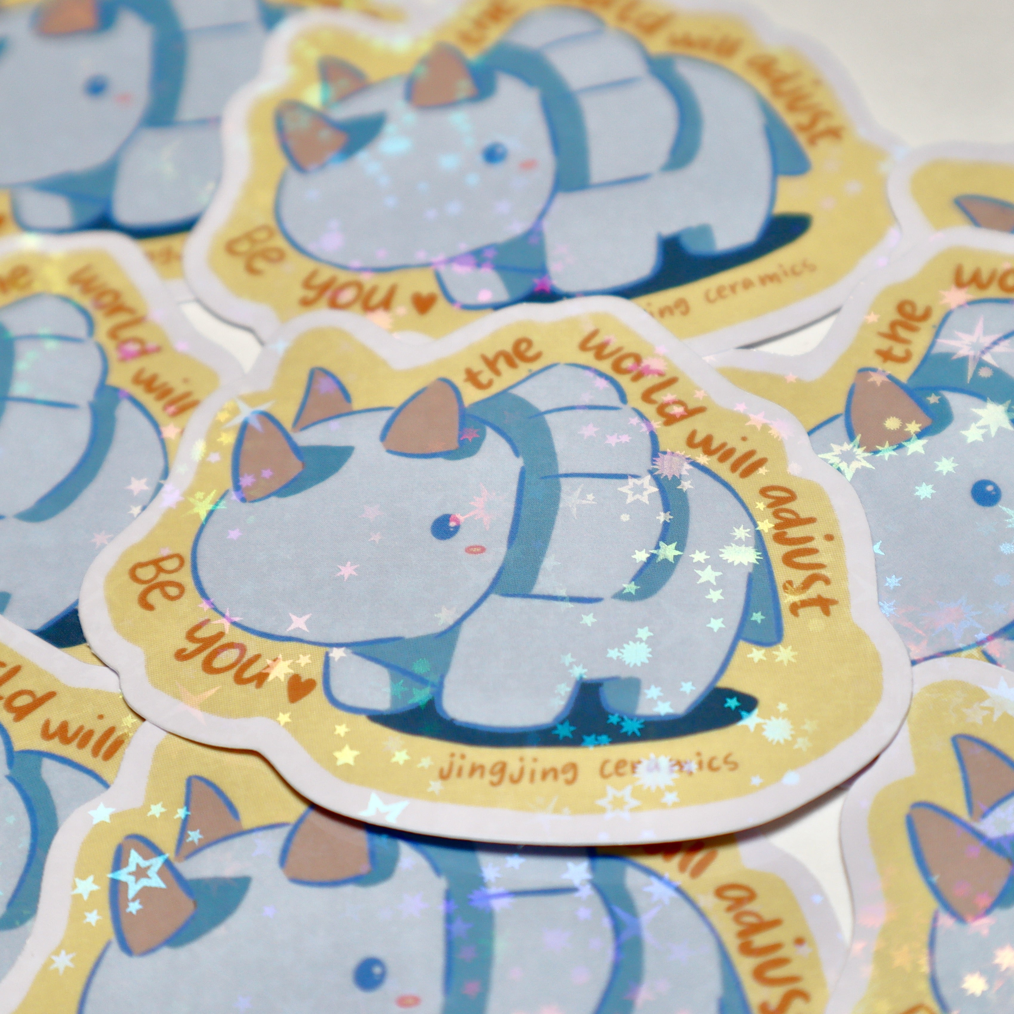 Holographic Sticker | Triceratops | Be You
